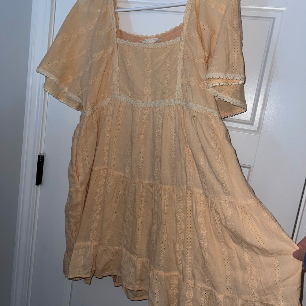 Altar'd State Peach Lace Dress
